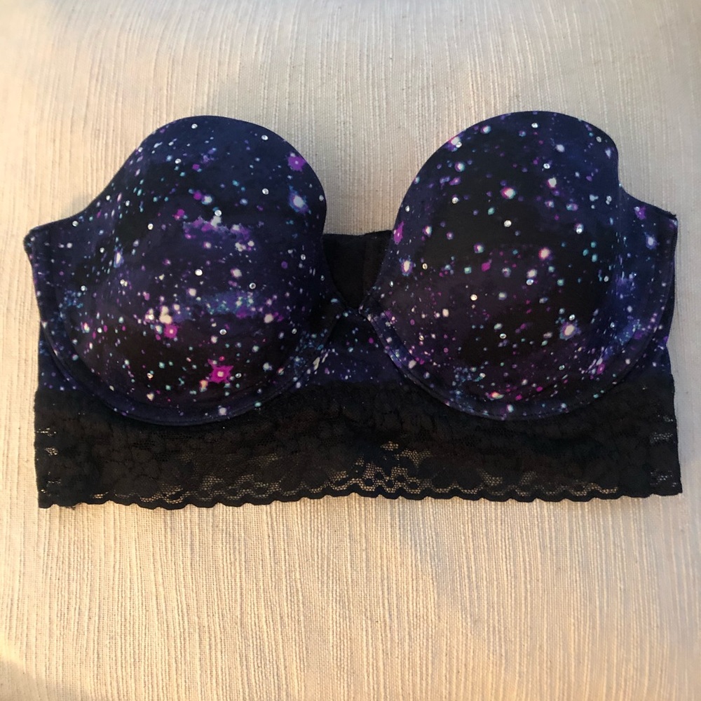 Victoria Secret Strapless Galaxy Bra